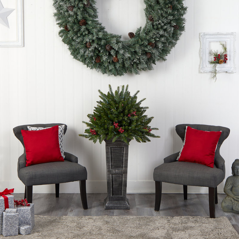 48' H Lighted Artificial Pine Christmas Tree