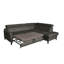 Victoria Upholstered Sleeper Corner Sofa with Ottoman-552775388-552775389