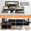 Ensemble de canapé modulaire de 143,7 po avec repose-pieds amovible, offrant des configurations polyvalentes, du confort et du style pour les espaces de vie-1880262966