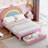 Full Size Upholstered Rainbow Bed with Drawer