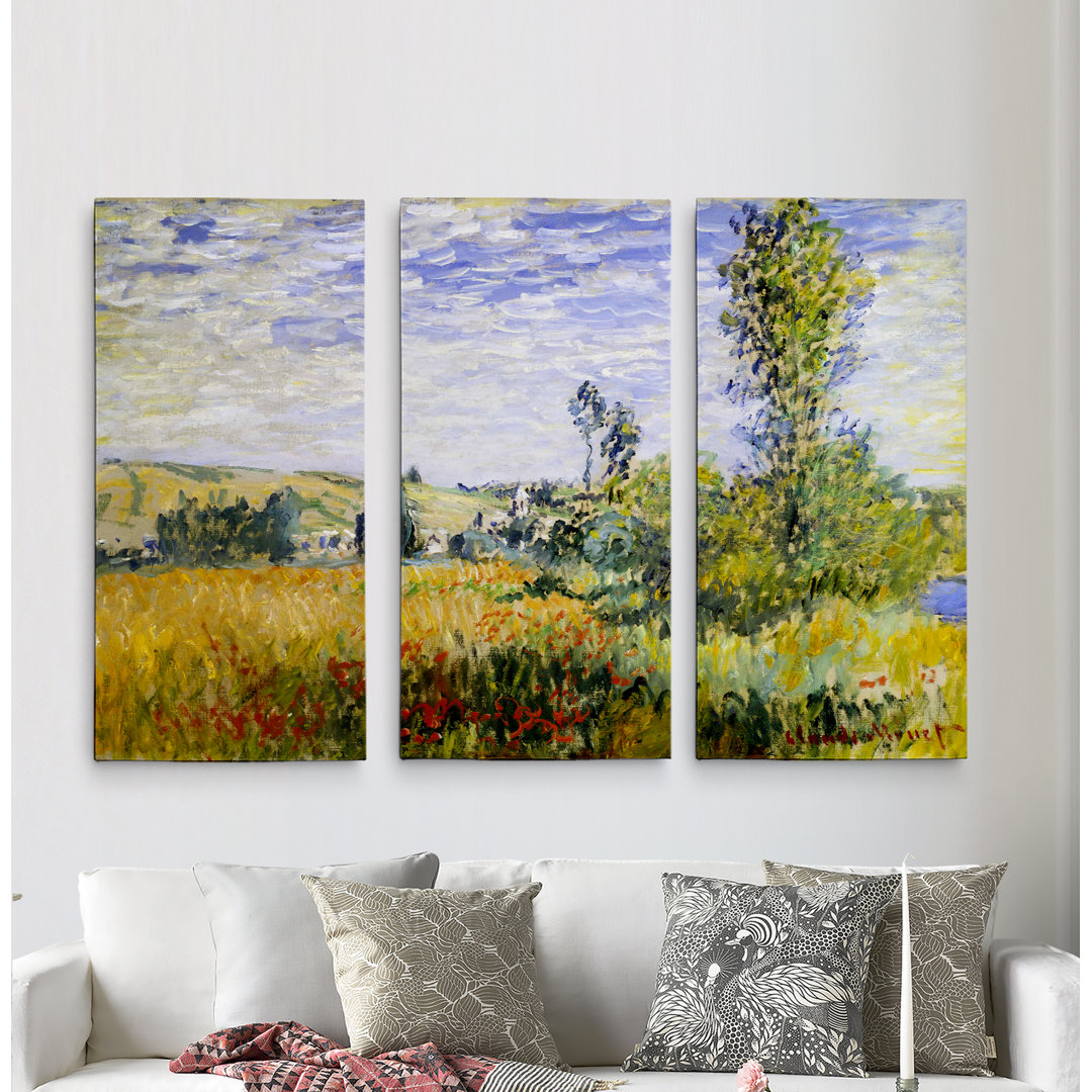 3 - Pieces Painting Print Vault W Artwork 