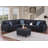 Shayle Artificial Leather Modular Sectional With Ottoman-121416339-100845745