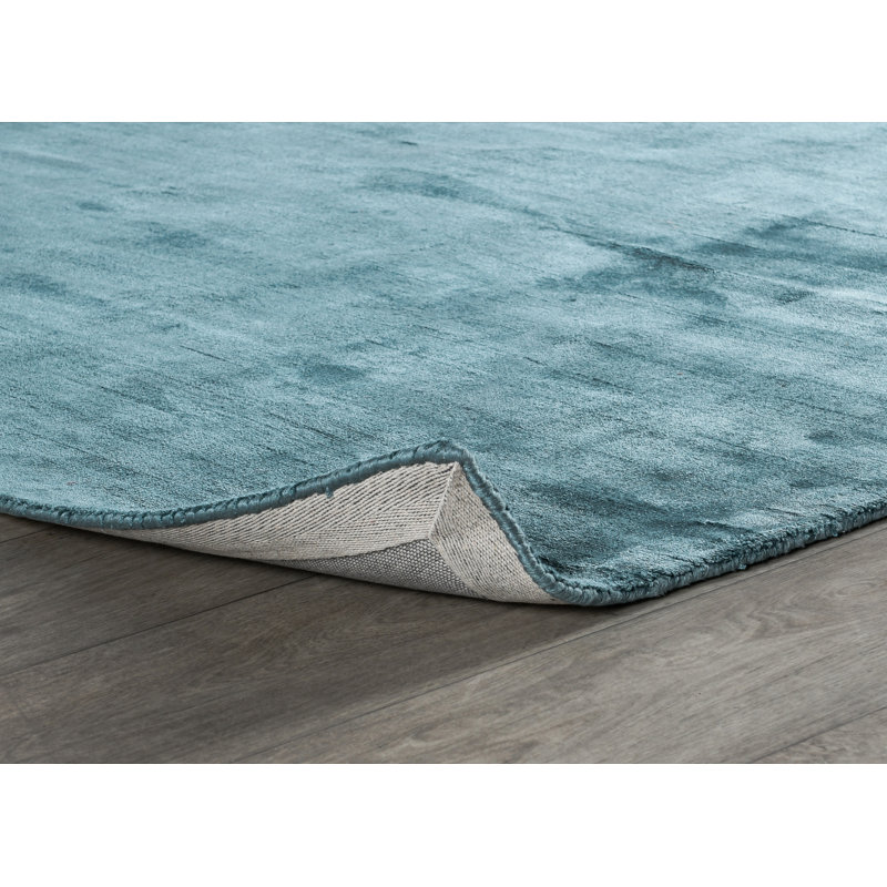 Burov Flatweave Area Rug in Blue, Rectangle 2" x 3"