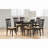 Cappuccino Oval Dining Table with Leaf Extension