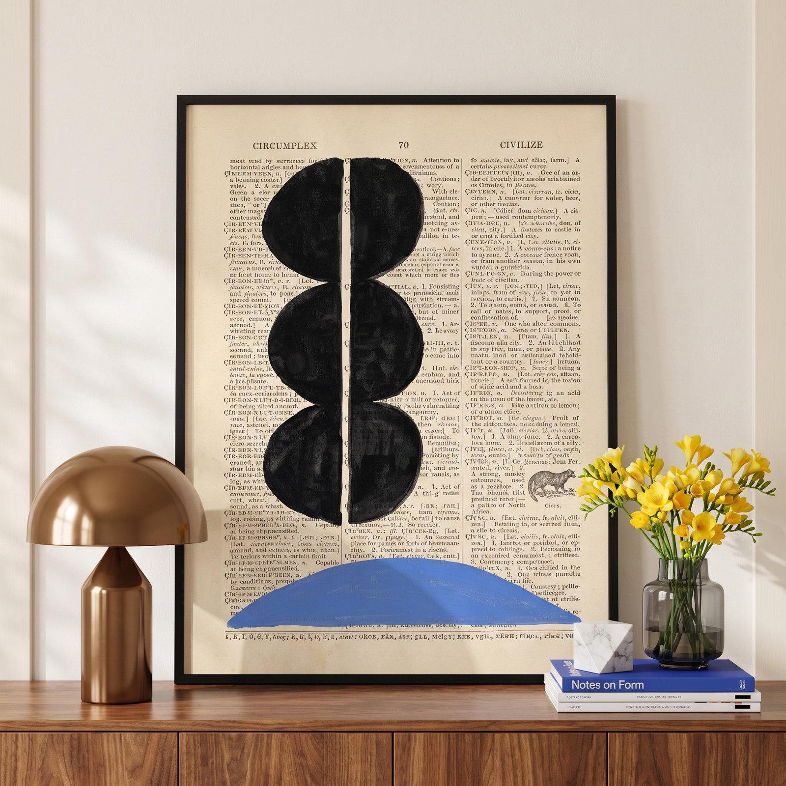 Adreille "Modern Definition II" Print, 21.38" H x 17.38" W x 0.88" D, Black Framed Paper