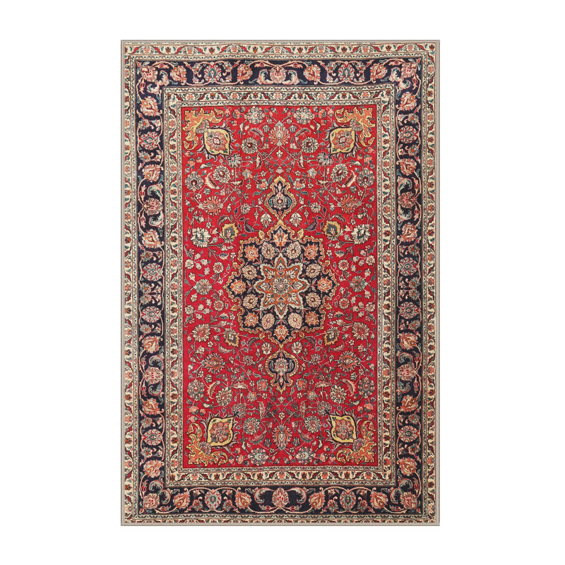 Tapis oriental rouge Sorcha, Rectangle 2 pi x 5 pi