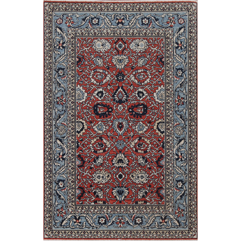 Tapis turc rouge fait à la main Ziegler 4 x 6