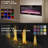 Afomia Symple Stuff Black Freestanding Electric Fireplace-819823724