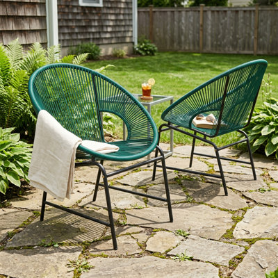Ensemble de 2 chaises d'extérieur NUSA