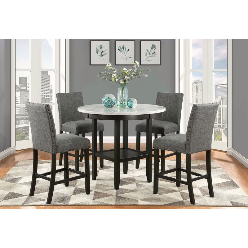 Tabouret foncé (ensemble de 2)