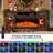 Alvilda 3-Sided Glass Farmhouse Fireplace TV Stand-85525478