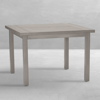 Club Aluminum Square Dining Table - Oyster
