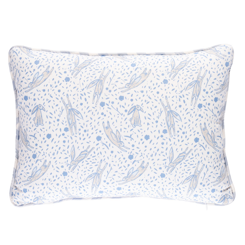 Coussin Schumacher x Marie-Chantal, Bleu, H 12 po x l 16 po