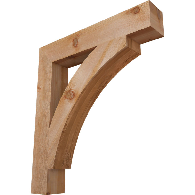Support de bloc Thorton, H 40 po x l 6 po x P 36 po, Cèdre rouge de l'Ouest (scié brut)