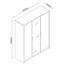 Paravia 3 Door Manufactured Wood Wardrobe