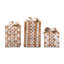Mocha Capiz Gift Boxes, Set Of 3