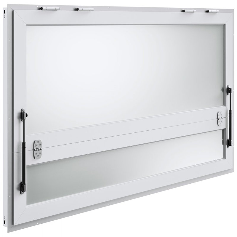 Fenêtre de support en alliage d'aluminium H 37 po x l 61 po
