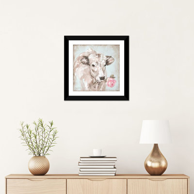 " Cow With Rose II " by Debi Coules