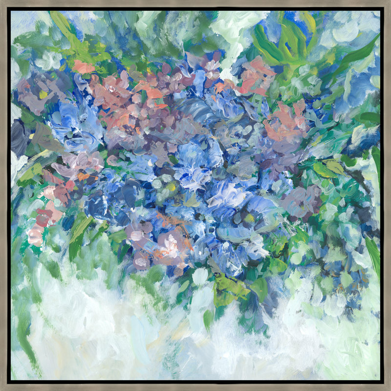 Blue Flowers Painting by Alicia Bock