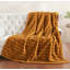 Plush Faux Fur Throw Blanket, Ultra Soft Warm Blanket, Bubble Stripe Design for Couch Sofa Everyday Home Comfort-137639902