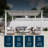 Florence  Aluminum Pergola in Powder-Coated Finish with Adjustable Canopy-136171004-262626403