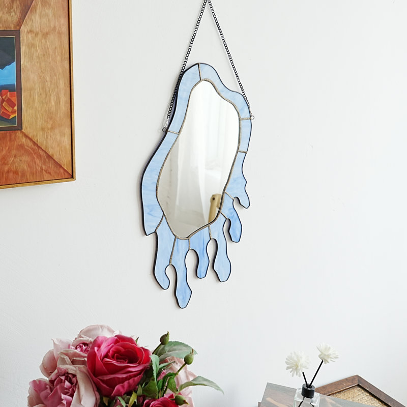Miroir abstrait en verre Taydin