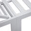 Ensemble de 2 chaises longues d'extérieur blanches Leisuremod Chelsea avec table d'appoint et coussins-70786227