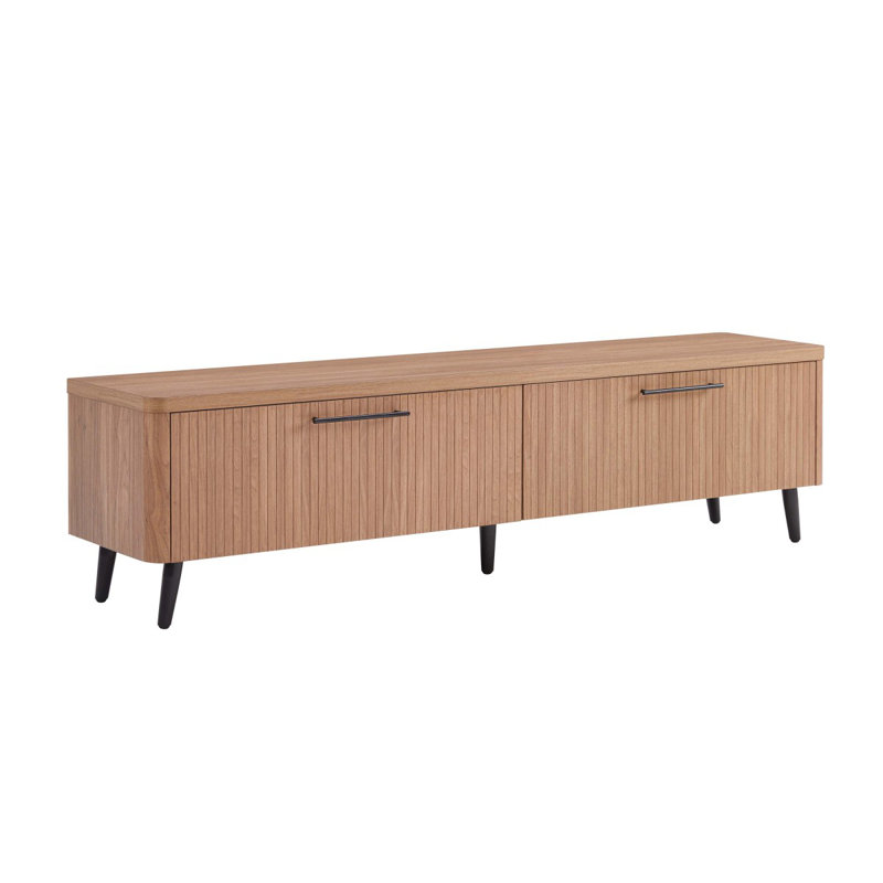 Jodie 69" Fluted TV Stand In Maple, Maple