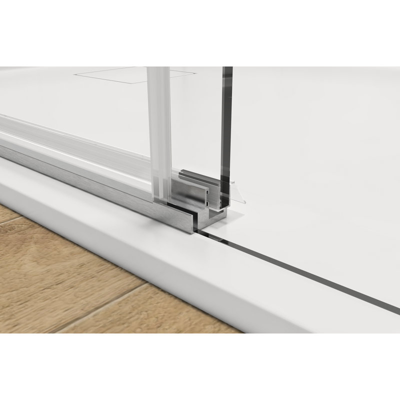 46"-48" W X 76" H  Single Sliding Door, Chrome