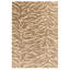 Alaisdair Tiger Animal Print Taupe Area Rug-1949707238