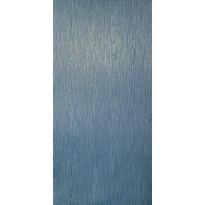 Rouleau de papier peint à texture métallique bleu marine et or Stria Lines