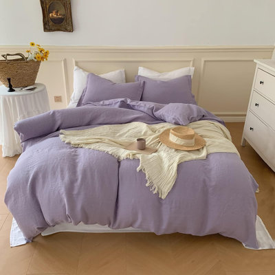 Ensemble de housse de couette 100% lin