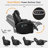 Set Of Two Power Swivel Rocker Chon For Adults - Rocking Recliner With Heat And Massage/Cup Holder/LED Lights/USB & Type-C Ports/Side Pocket For Living Room-363682186