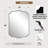 Anayalee Traditional Scalloped Rectangle Bathroom Vanity Mirror | Stainless Steel Frame-242732413-242732412