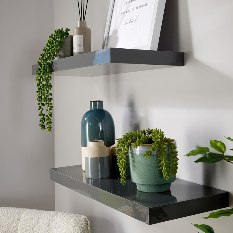Tayshia 2 Piece MDF Floating Shelf, 60cm