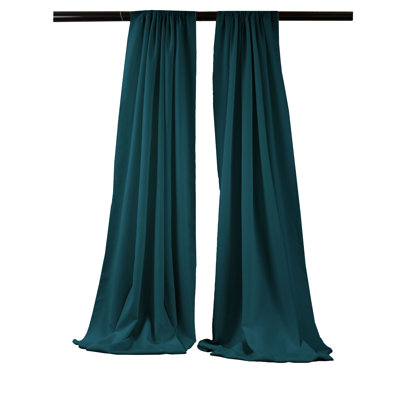 Angiens Polyester Semi-Sheer Drape Pair