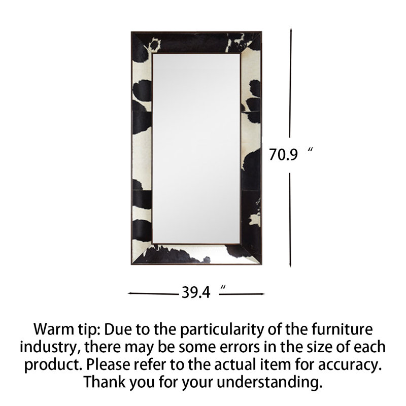 Miroir pleine grandeur American-Style, 70.87" H x 39.37" W