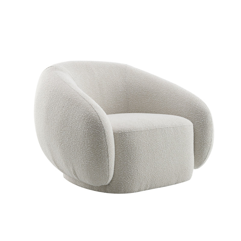 Fauteuil pivotant Aaminah, Beige