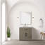 Meuble-lavabo simple 30 po X P 22 po D, comptoir en marbre de culture, 28 po Ensemble miroir et robinet