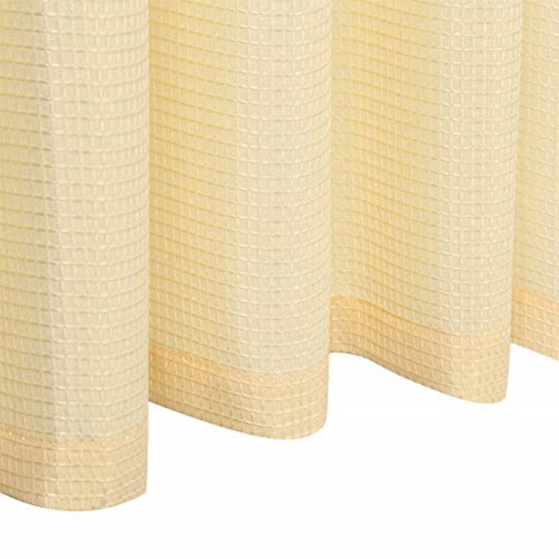Rideau de café de couleur unie Madelene, L 24 po x L 30 po, Bleu gris