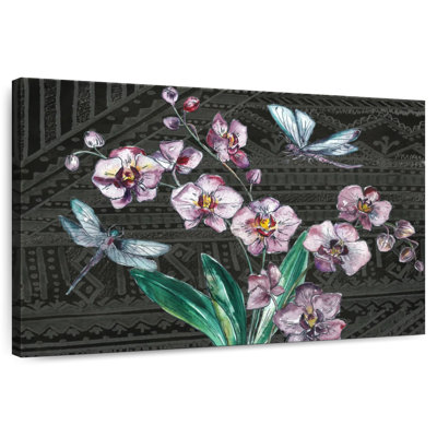 Harnek Boho Orchid Landscape Black