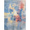 Abstract Area Rug in Blue/Beige/Light Yellow/Red