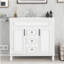 Meuble-lavabo moderne 36 po avec lavabo supérieur-269846823
