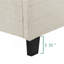 Lit plateforme tapissier touffeté-493649196