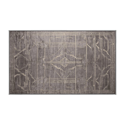 Tapis gris lavable à la machine