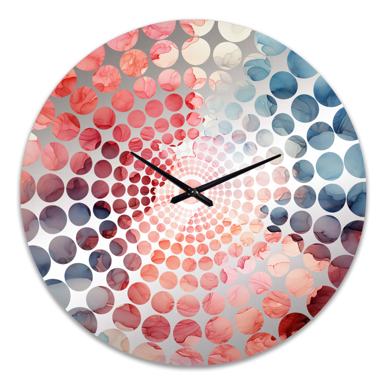 Wallinga - Horloge murale abstraite à encre liquide, Grand