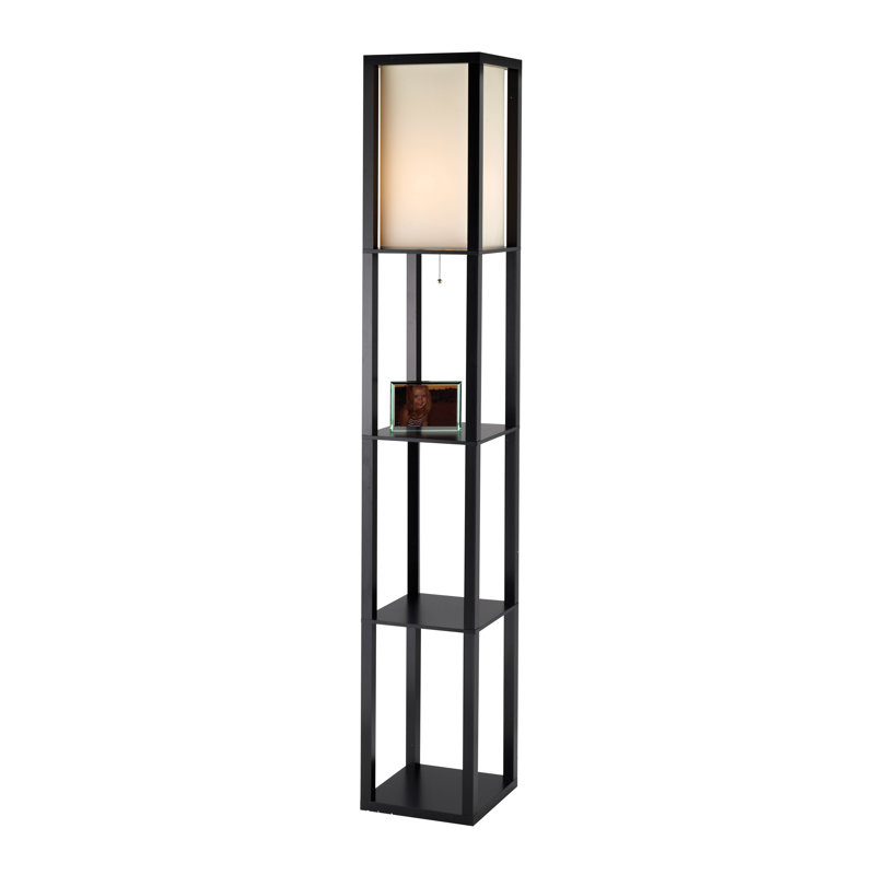 Xochitl 72'' Black Column Floor Lamp