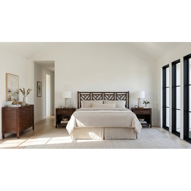 Chippendale Open-Frame Headboard, California King, Cocoa