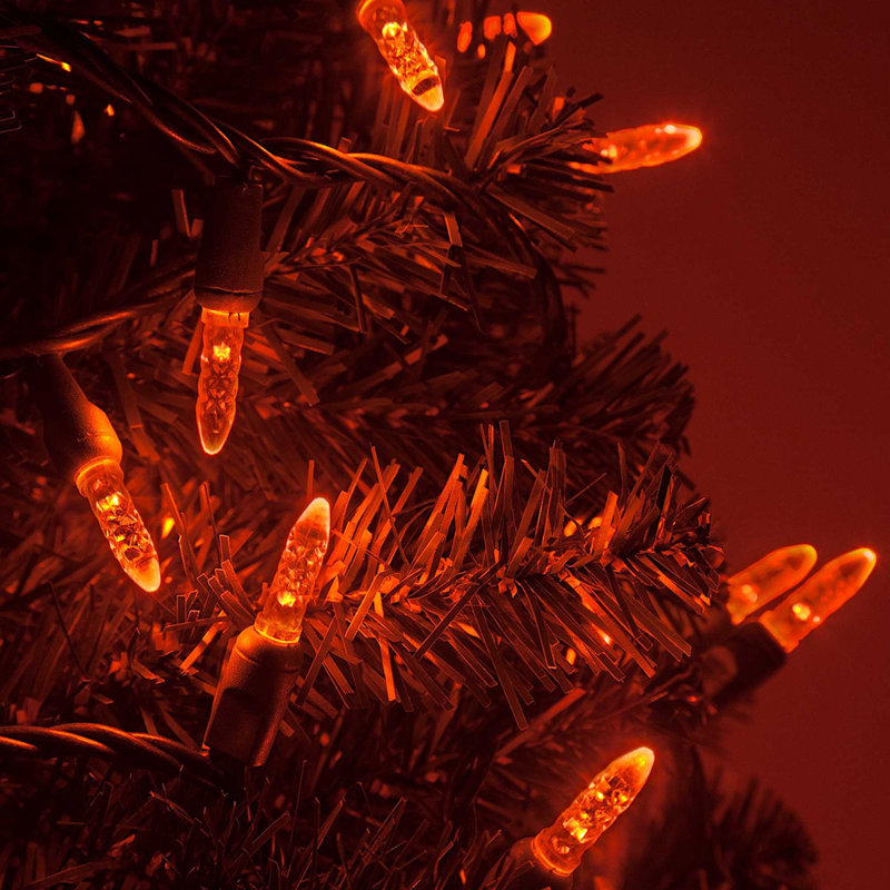 288'' LED String Lights, Amber/Orange