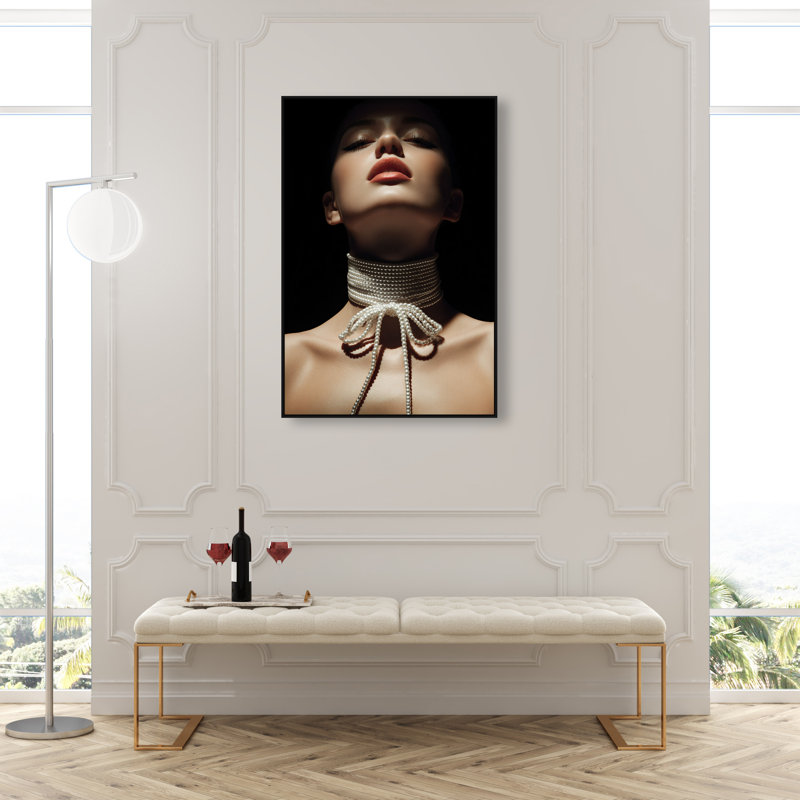 Pearl Constellation Print by Oliver Gal, 25"H x 17"W, Black Floater Frame